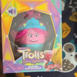 DreamWorks Trolls Collectible Bluetooth Speaker - Pink and Blue